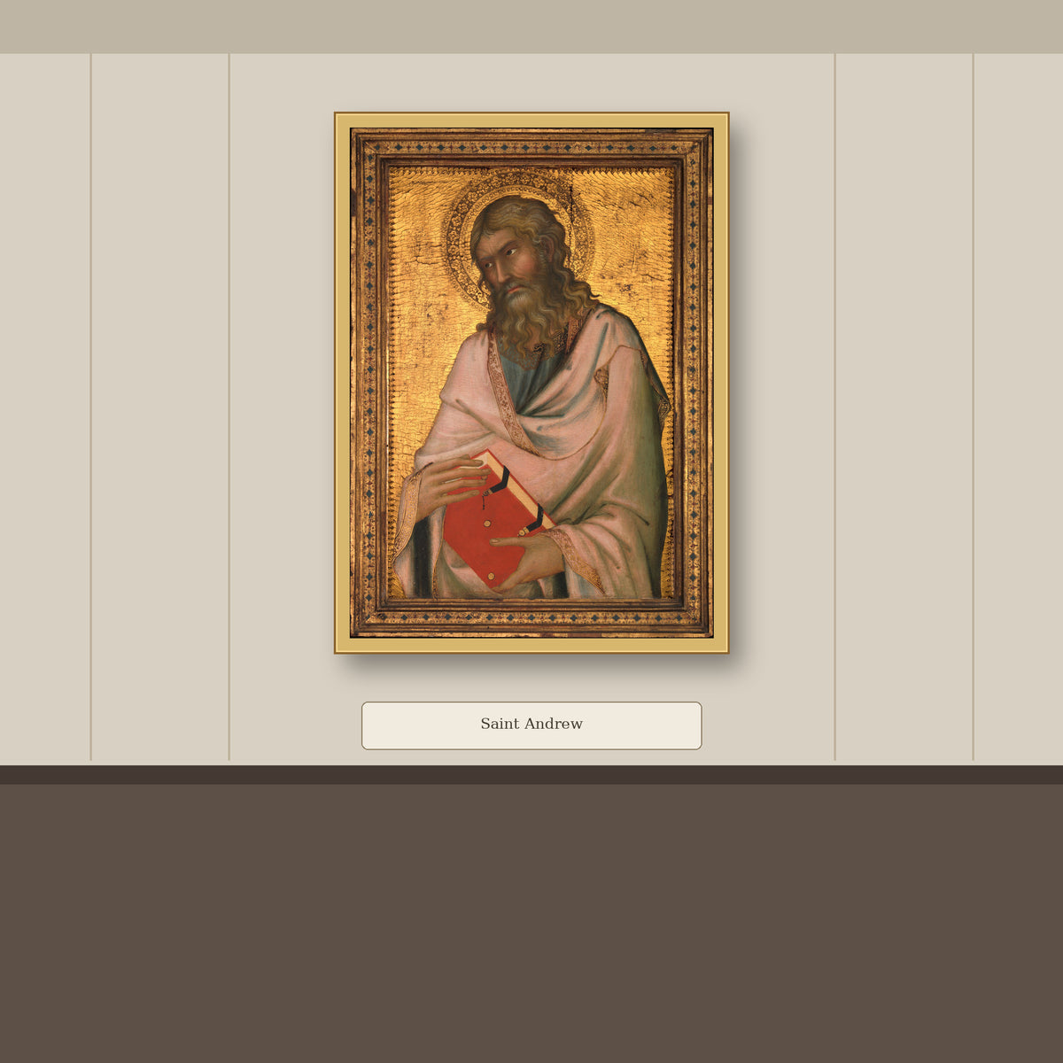 Saint Andrew by Simone Martini, gallery mockup