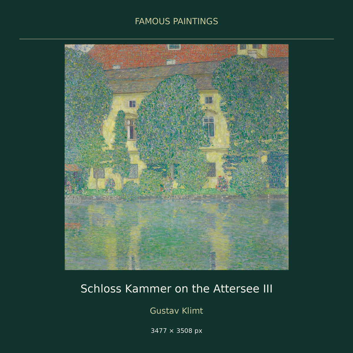 Schloss Kammer on the Attersee III by Gustav Klimt — cover