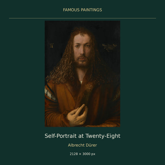 Self-Portrait at Twenty-Eight by Albrecht Dürer — painting cover