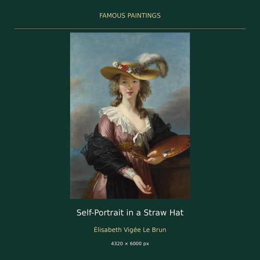 Self-Portrait in a Straw Hat by Élisabeth Vigée Le Brun — cover