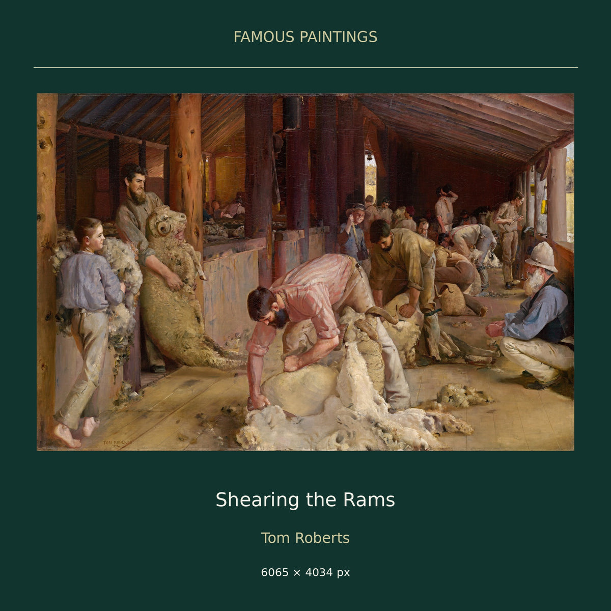 Shearing the Rams by Tom Roberts — cover