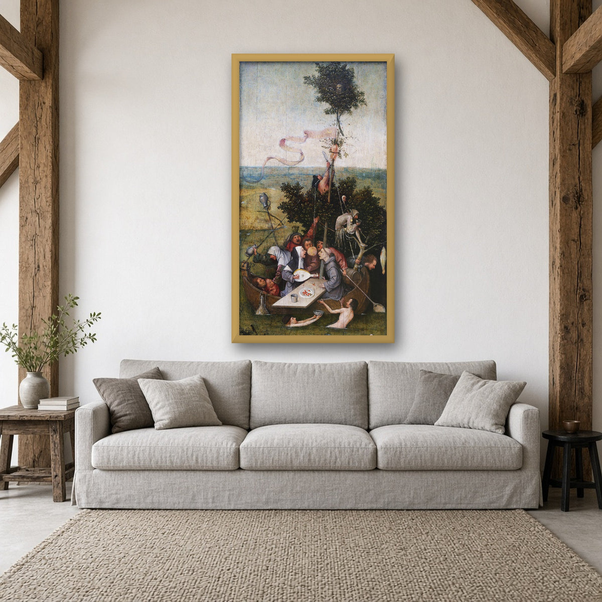 Ship of Fools by Hieronymus Bosch — framed art preview