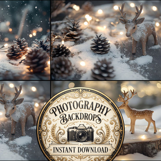 Snowy Winter Scene Backdrop Images