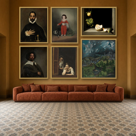 Spanish Masters Gallery Wall Set of 6 — gallery wall mockup