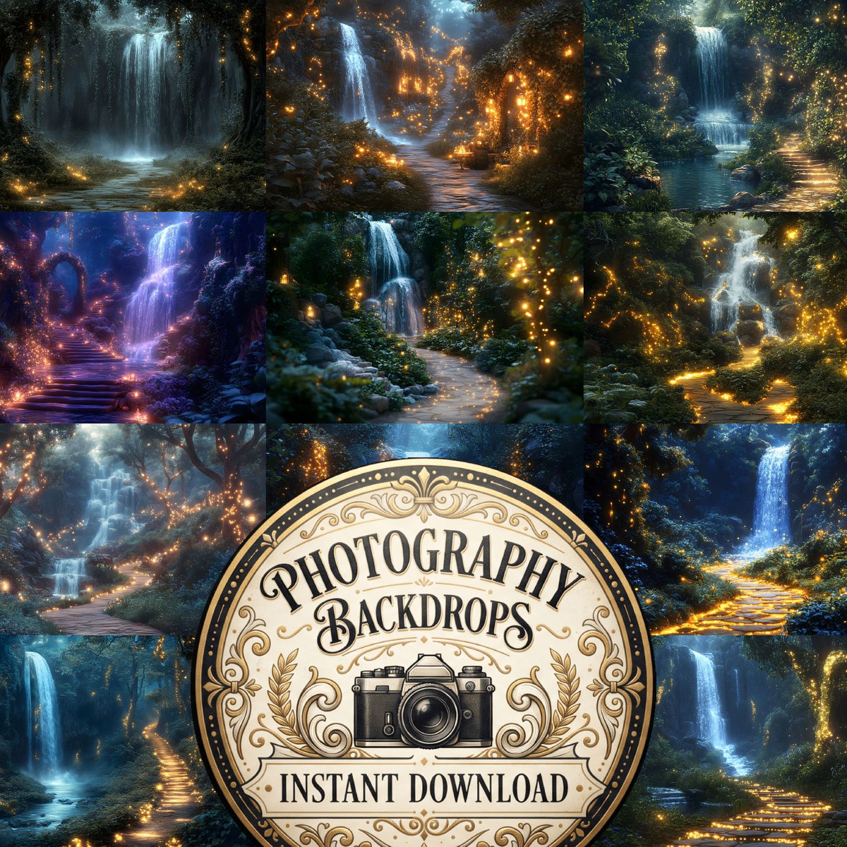 Sparkling Fairytale Forest Backdrop Images