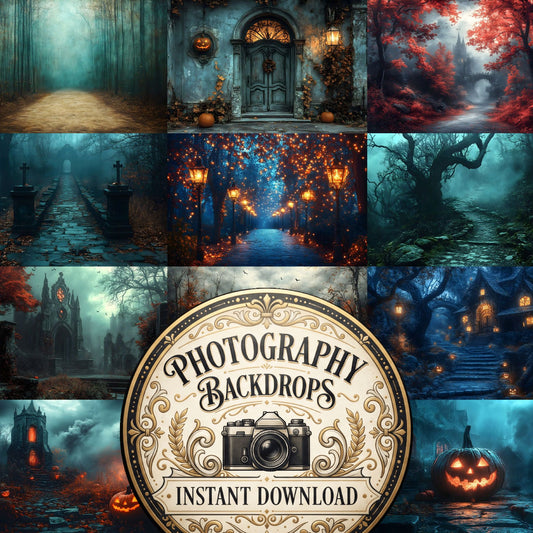 Spooky Forest Path Backdrop Images