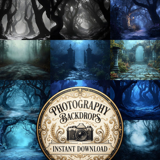 Spooky Forest Backdrop Images