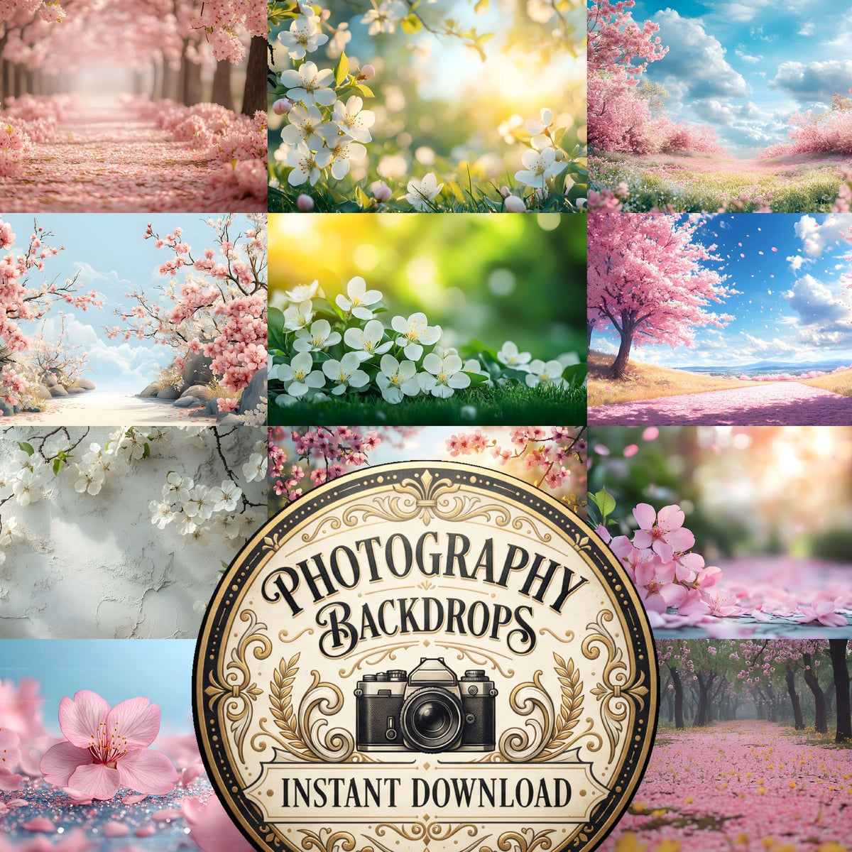Spring Blossom Escape Backdrop Images
