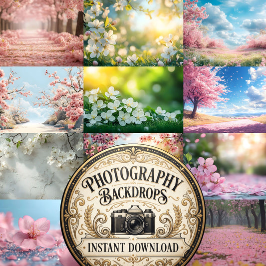Spring Blossom Escape Backdrop Images