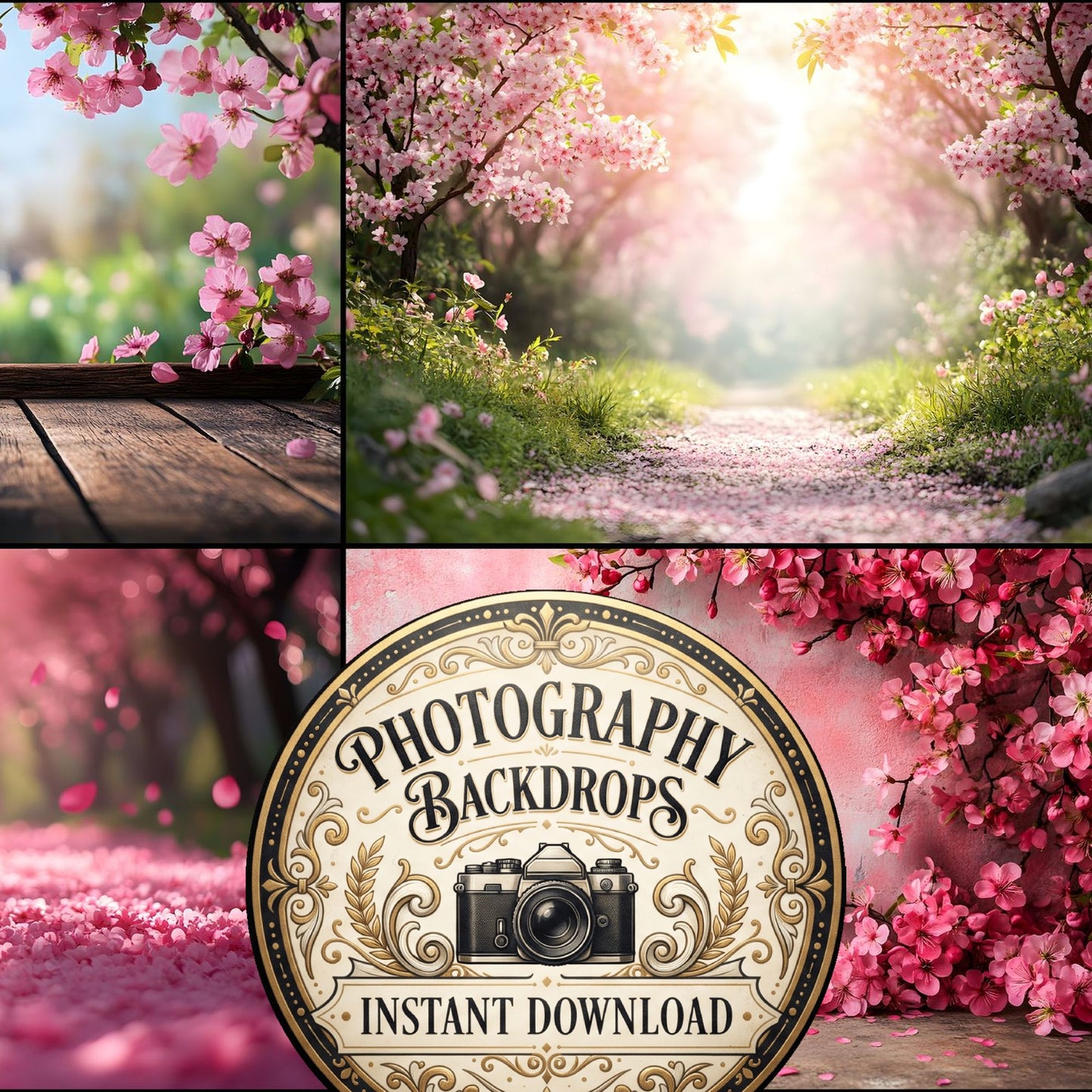 Spring Blossom Ground Backdrop Images