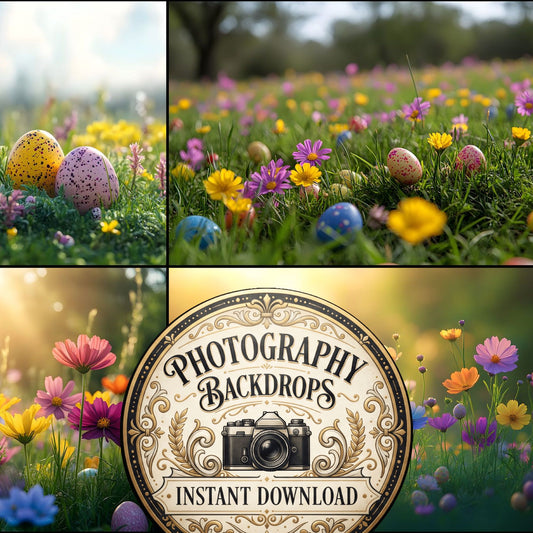 Springtime Lush Meadow Backdrop Images