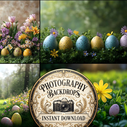 Springtime Lush Meadow Backdrop Images