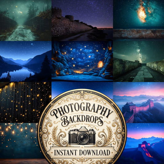 Starry Night Portrait Backdrop Images