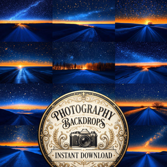 Starry Night Sky Cinematic Backdrop Images