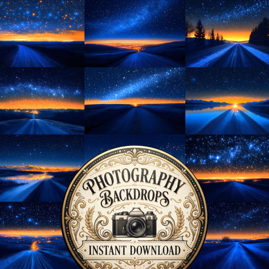 Starry Night Sky Cinematic Backdrop Images