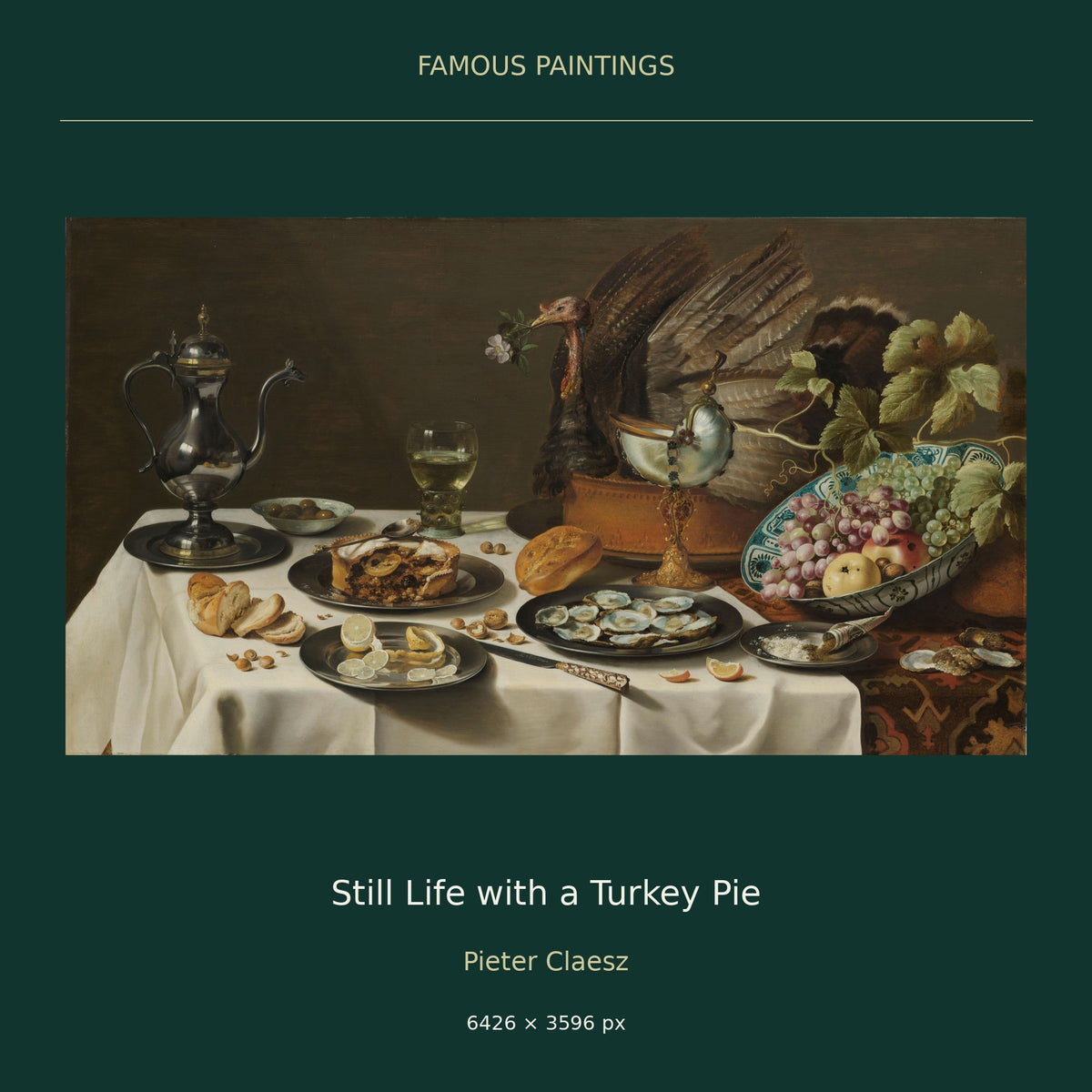 Still Life with a Turkey Pie by Pieter Claesz — cover