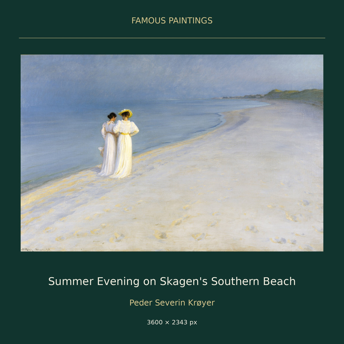 Summer Evening on Skagen's Southern Beach by Peder Severin Krøyer — cover