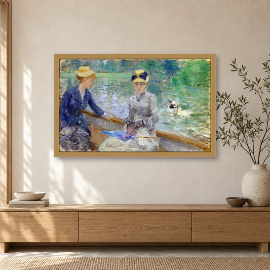 Summer's Day by Berthe Morisot — framed room mockup