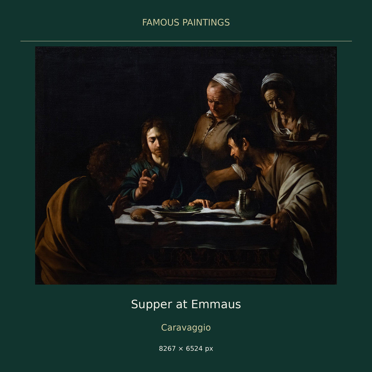 Supper at Emmaus by Caravaggio — cover