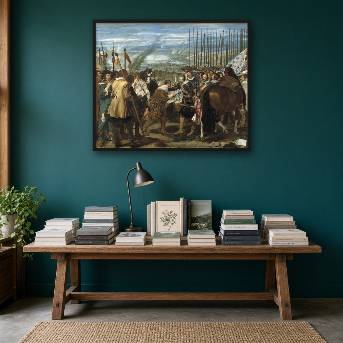 The Surrender of Breda by Diego Velázquez — room mockup