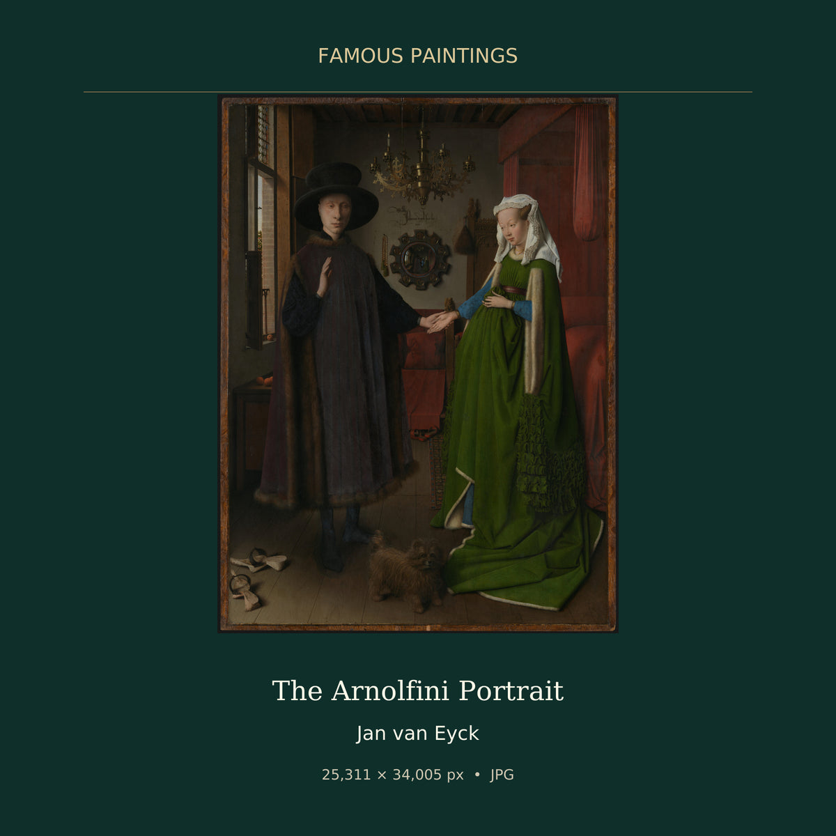 The Arnolfini Portrait by Jan van Eyck — painting cover
