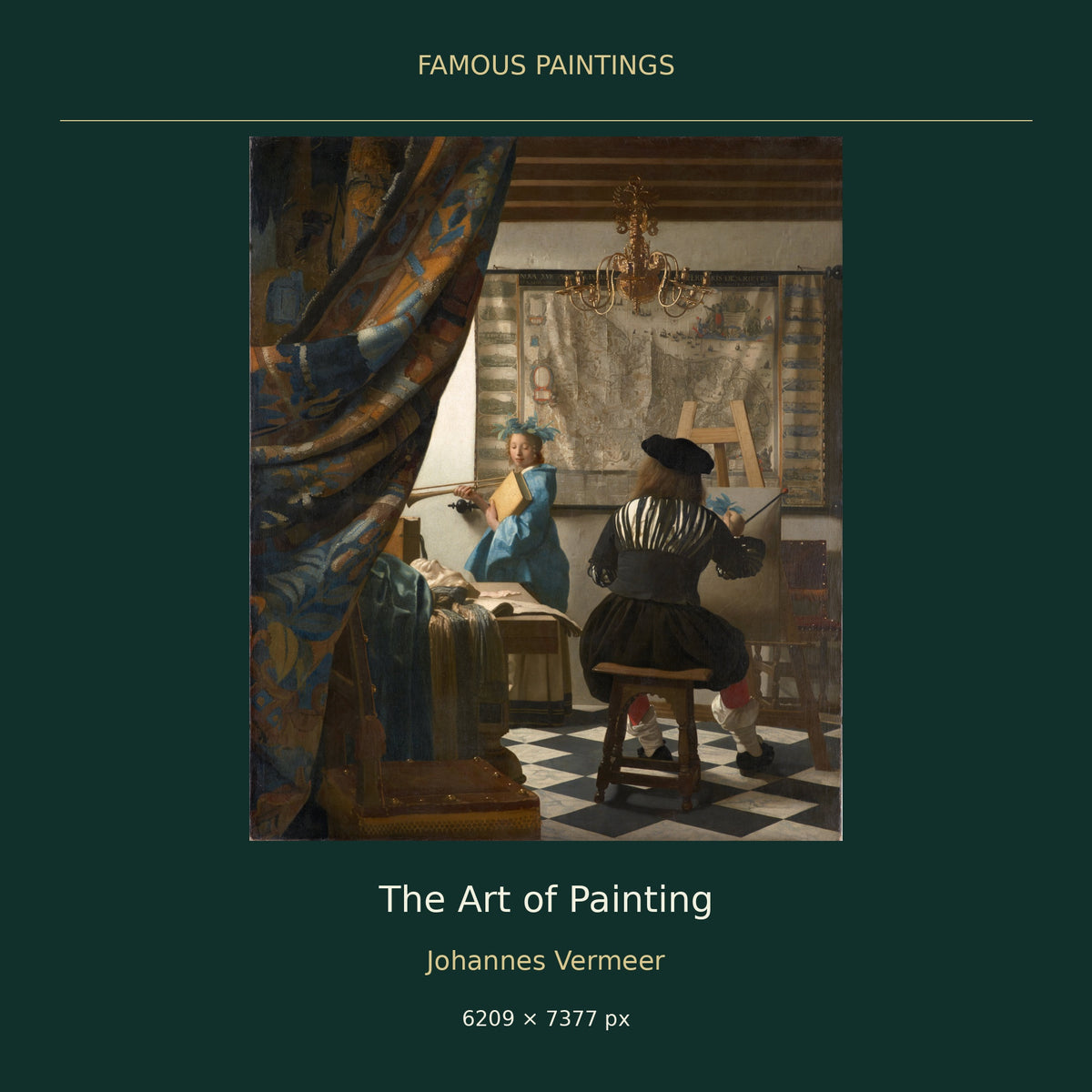 The Art of Painting by Johannes Vermeer — painting cover