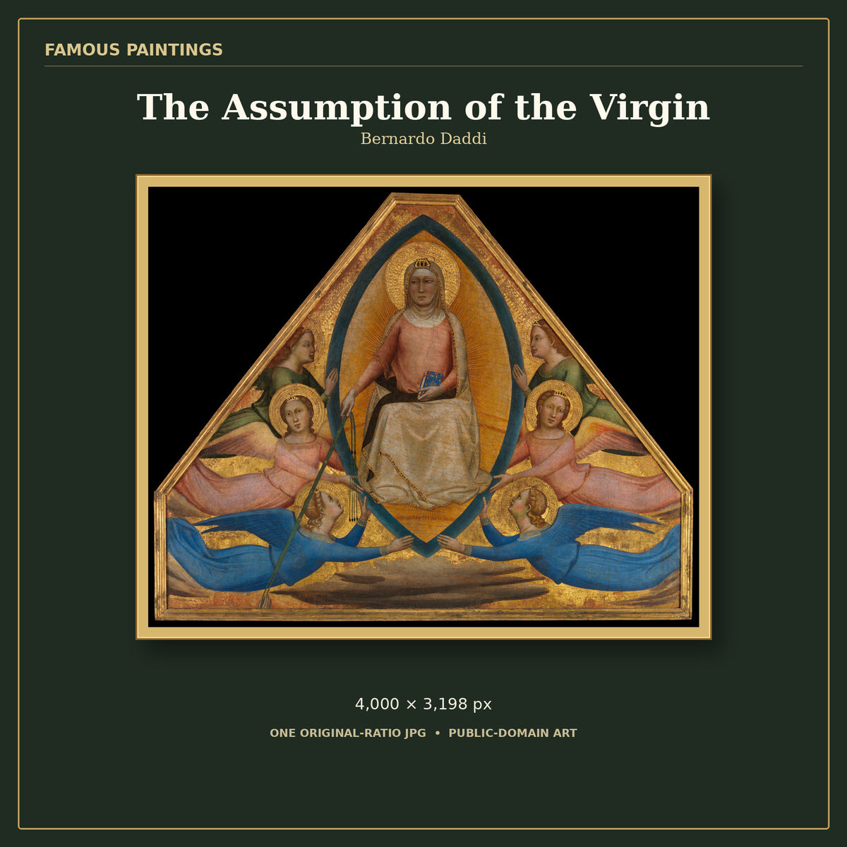 The Assumption of the Virgin by Bernardo Daddi, cover preview
