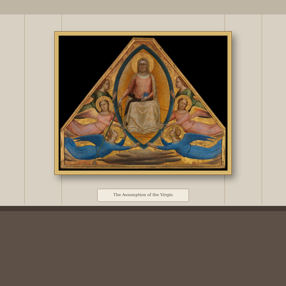 The Assumption of the Virgin by Bernardo Daddi, gallery mockup