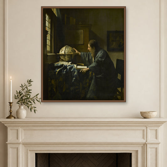 The Astronomer by Johannes Vermeer — 02 room mockup