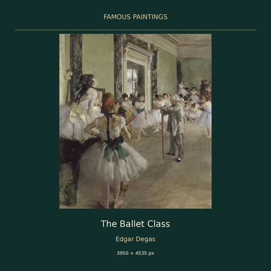 The Ballet Class by Edgar Degas — painting cover