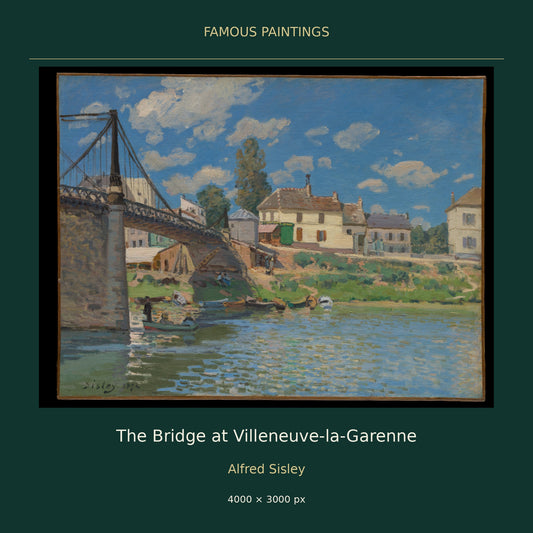The Bridge at Villeneuve-la-Garenne by Alfred Sisley — cover