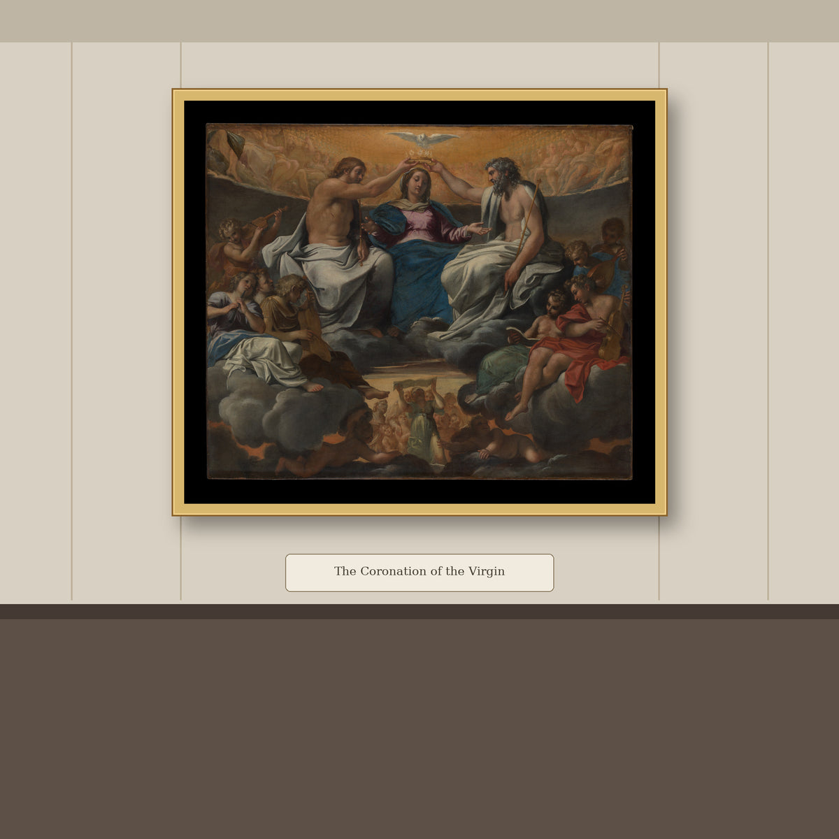 The Coronation of the Virgin by Annibale Carracci, gallery mockup