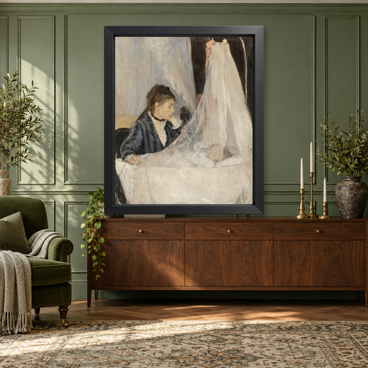 The Cradle by Berthe Morisot — framed room mockup