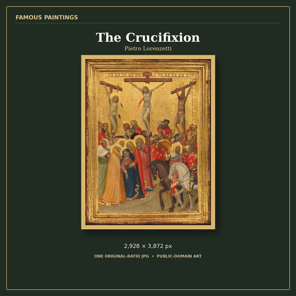The Crucifixion by Pietro Lorenzetti, cover preview