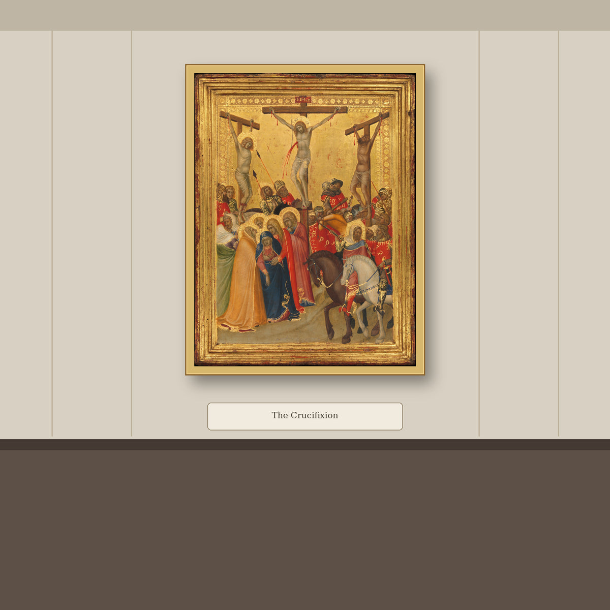 The Crucifixion by Pietro Lorenzetti, gallery mockup