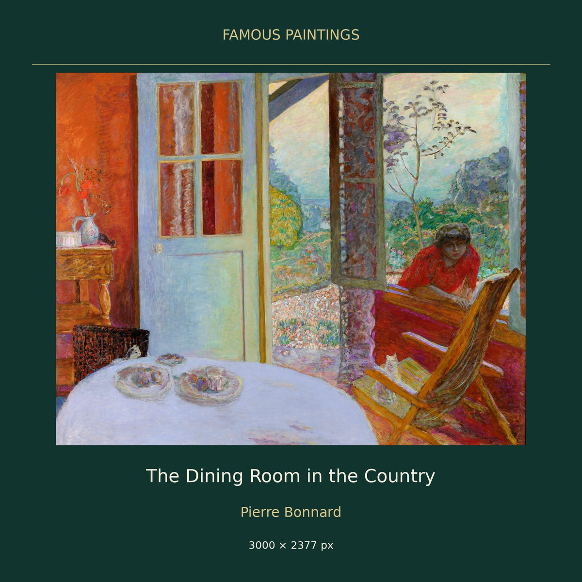 The Dining Room in the Country by Pierre Bonnard — cover