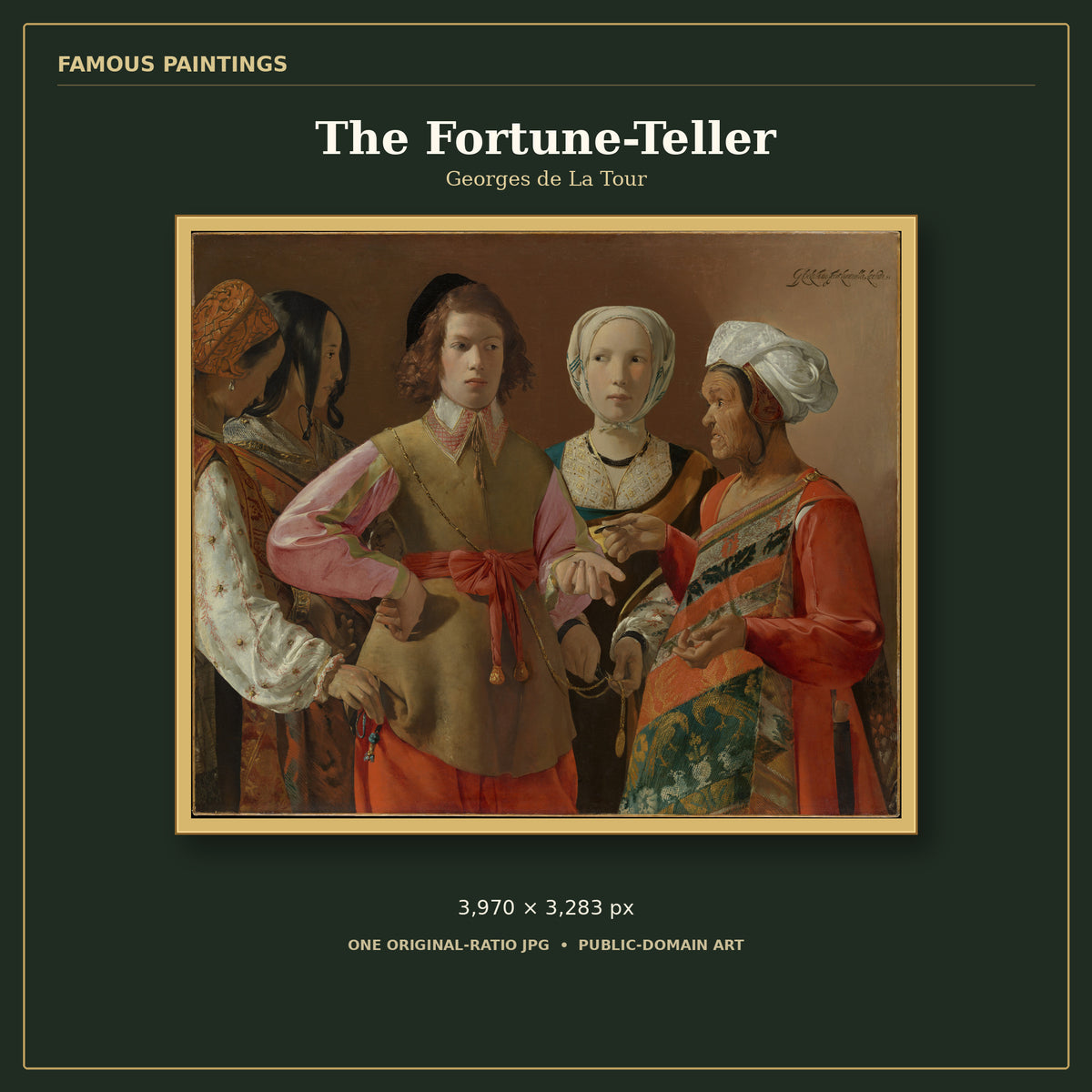 The Fortune-Teller by Georges de La Tour, cover preview