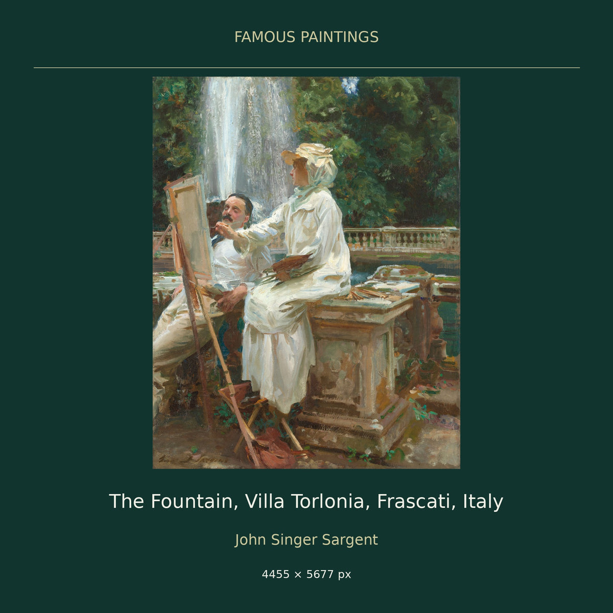 The Fountain, Villa Torlonia, Frascati, Italy by John Singer Sargent — cover