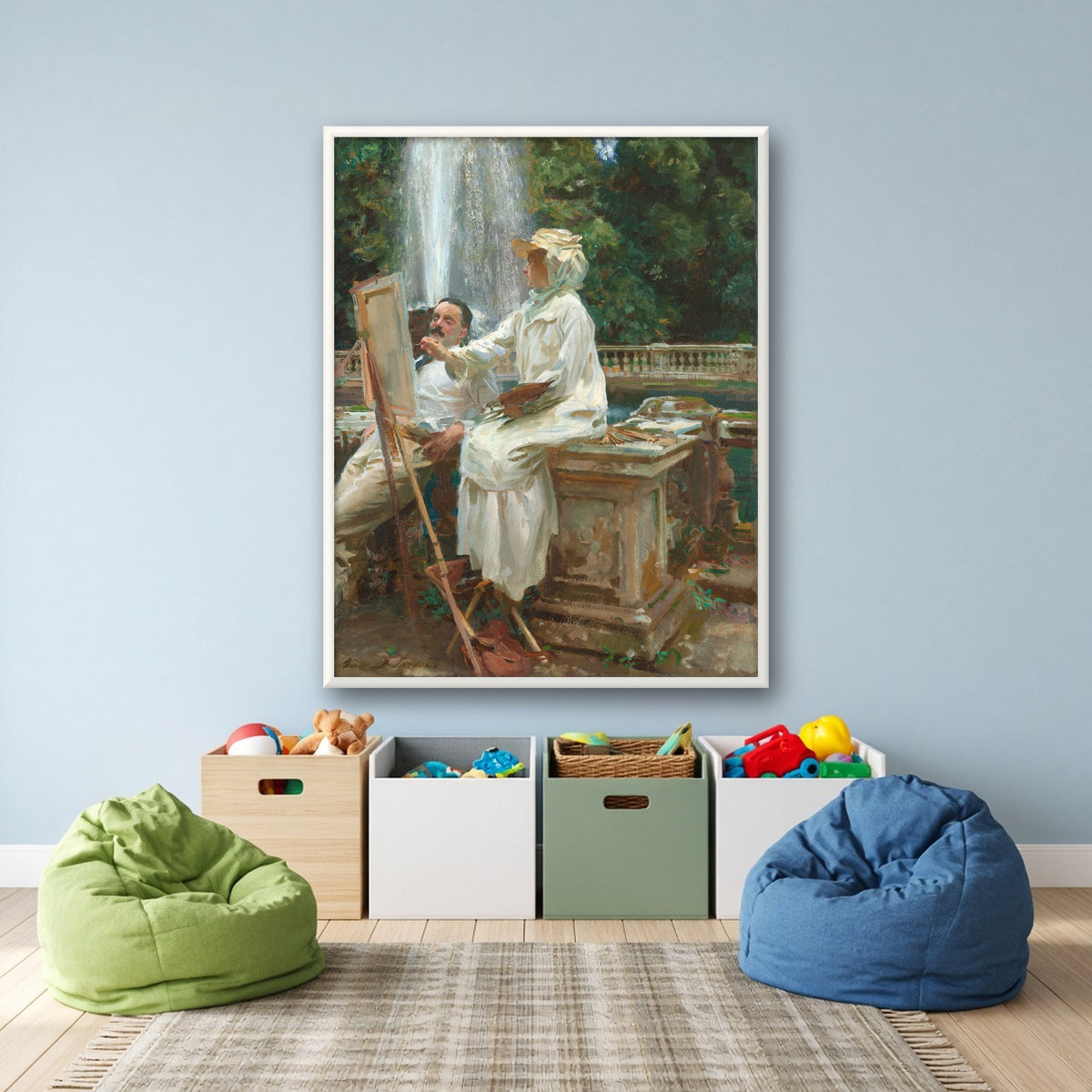 The Fountain, Villa Torlonia, Frascati, Italy by John Singer Sargent — room mockup