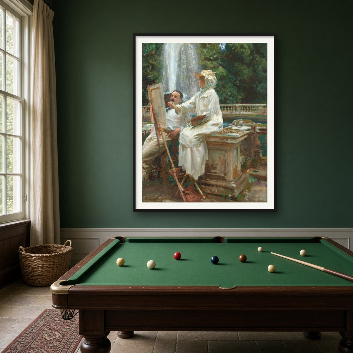 The Fountain, Villa Torlonia, Frascati, Italy by John Singer Sargent — framed art preview