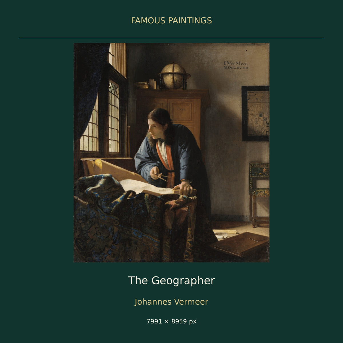 The Geographer by Johannes Vermeer — cover