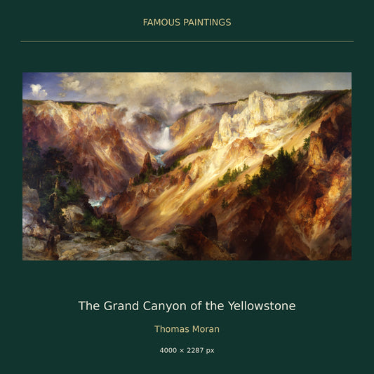 The Grand Canyon of the Yellowstone by Thomas Moran — cover