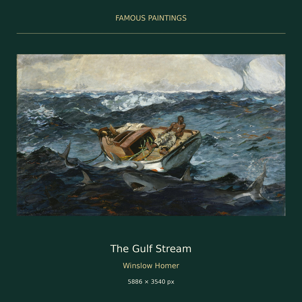 The Gulf Stream by Winslow Homer — painting cover