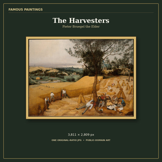 The Harvesters by Pieter Bruegel the Elder, cover preview