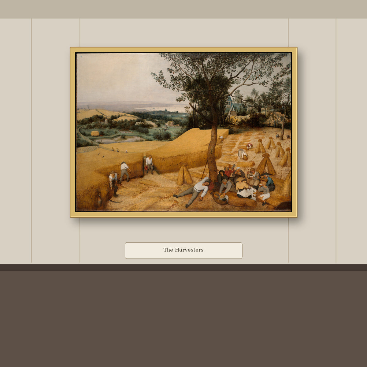 The Harvesters by Pieter Bruegel the Elder, gallery mockup