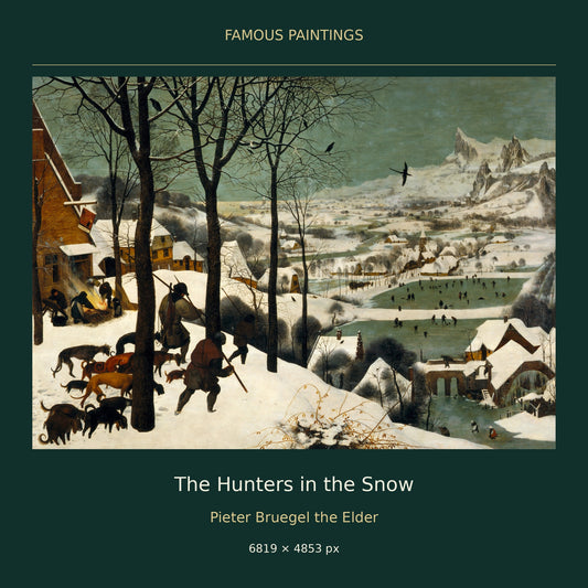 The Hunters in the Snow by Pieter Bruegel the Elder — painting cover