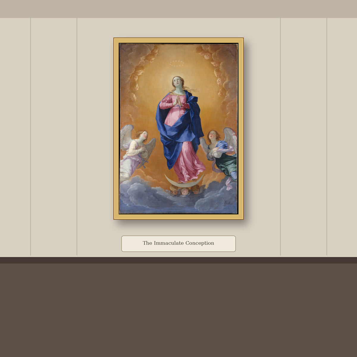 The Immaculate Conception by Guido Reni, gallery mockup