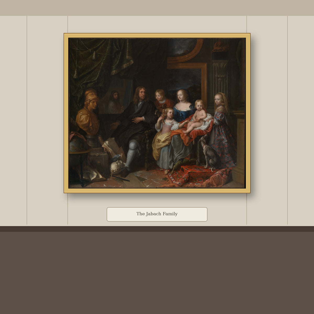 The Jabach Family by Charles Le Brun, gallery mockup