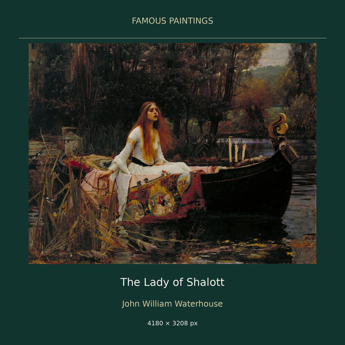 The Lady of Shalott by John William Waterhouse — cover
