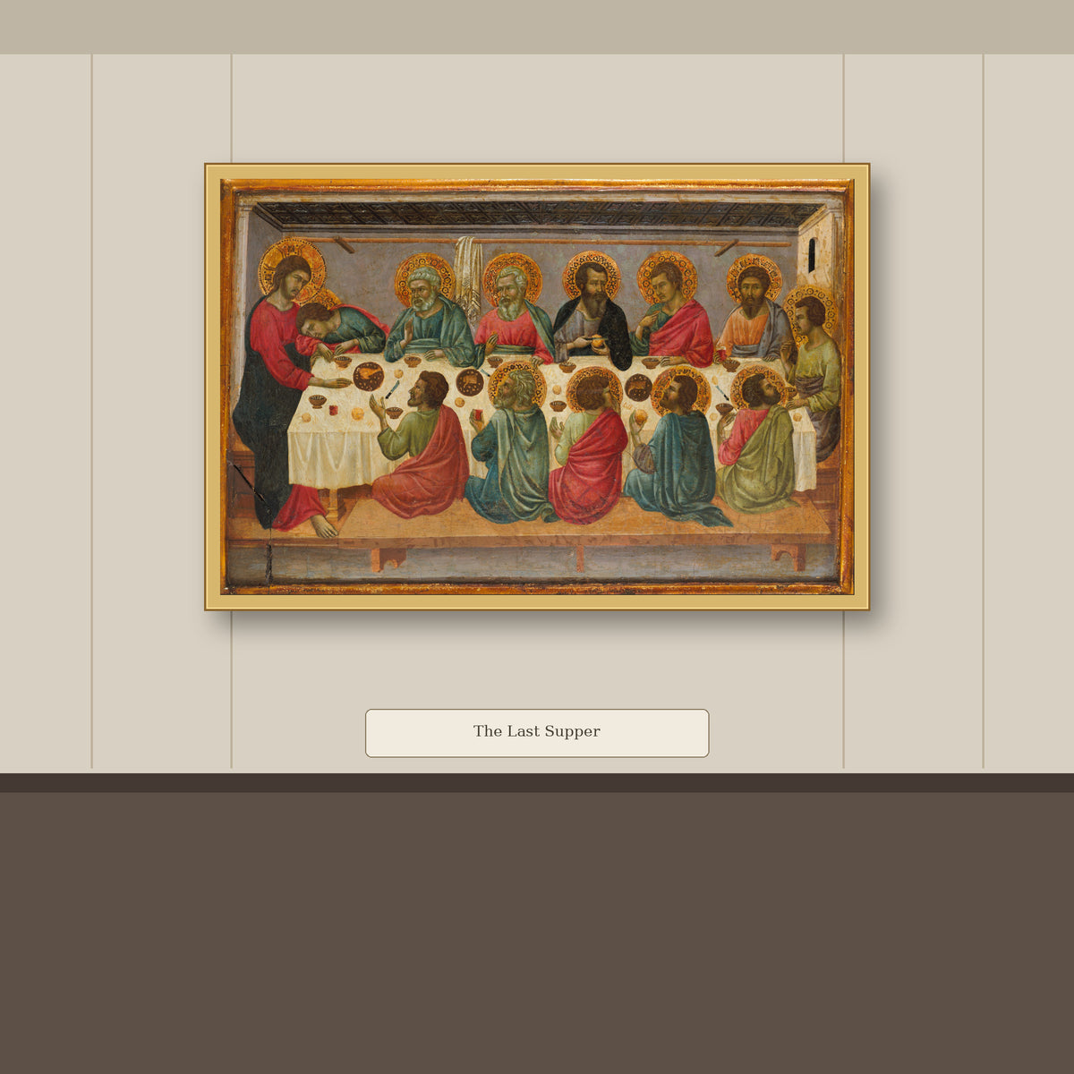 The Last Supper by Ugolino da Siena (Ugolino di Nerio), gallery mockup